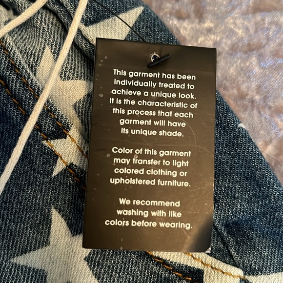 NWT 4th of July Star Denim Shorts Size S - Picture 6 of 10